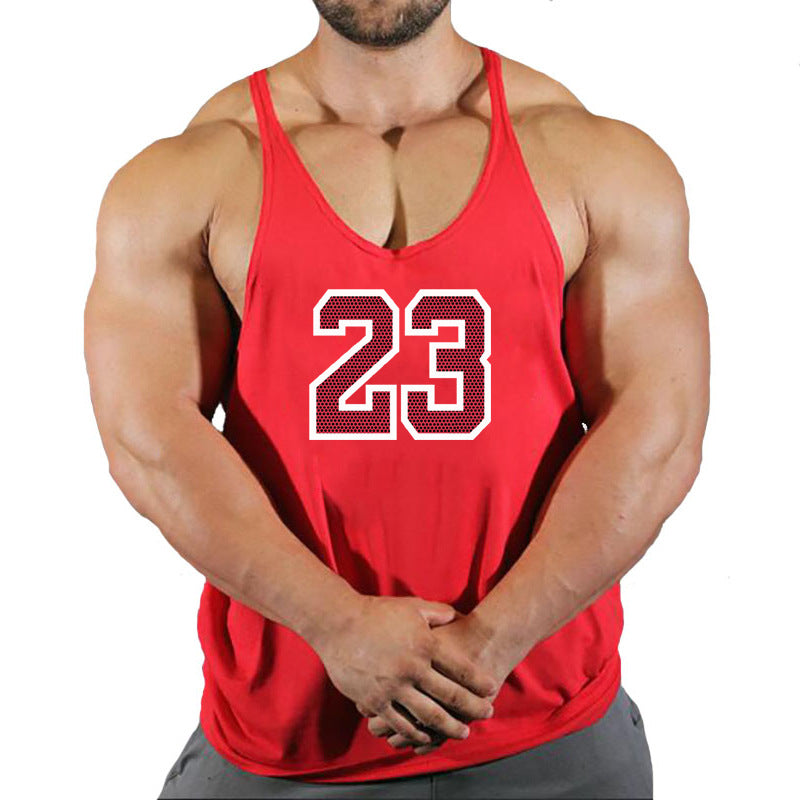 Men's Round Neck Sleeveless Basketball Tank Top