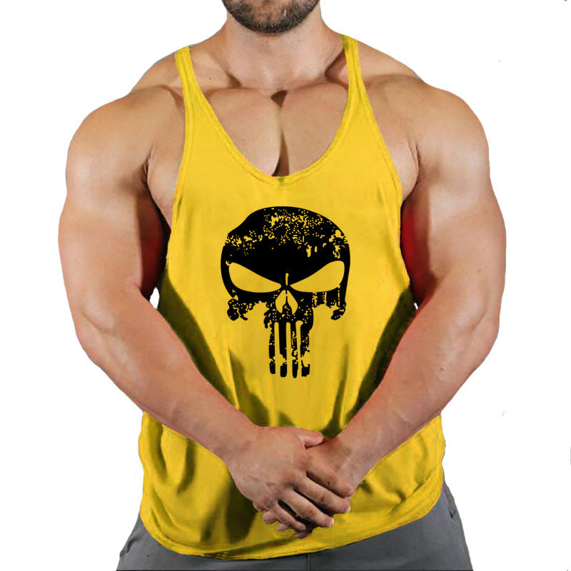 Fitness Men's Loose-Fit Sleeveless Tank Top