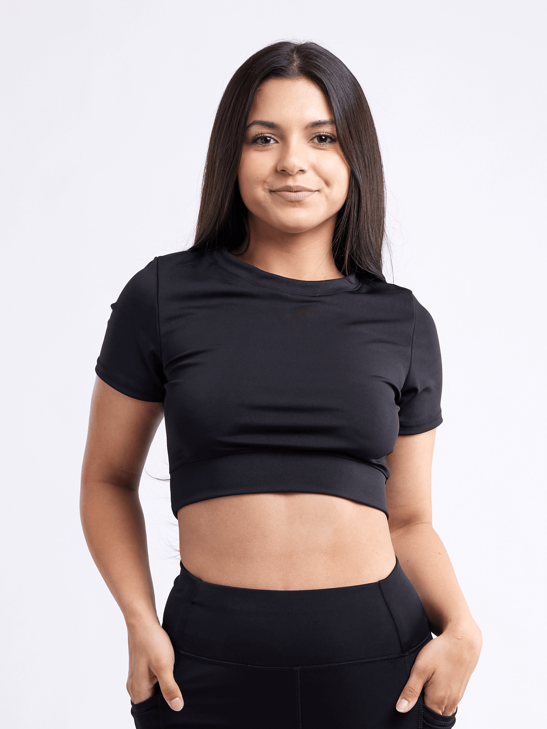 JupiterGear Women's Short-Sleeve Workout Crop Top