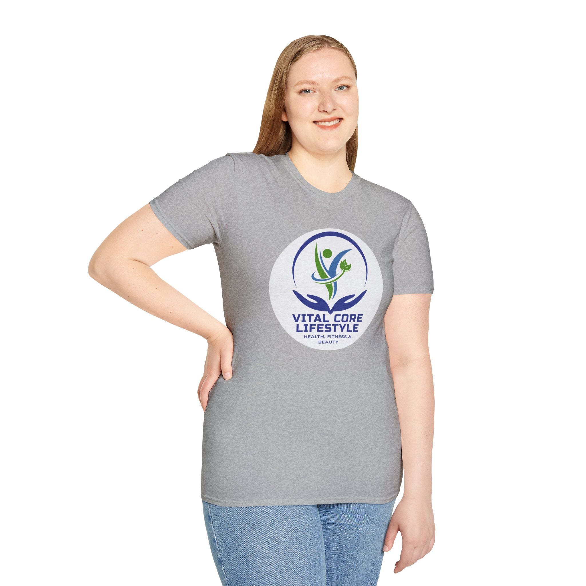 Vital Core Lifestyle T-Shirt — Health, Fitness & Wellness Logo Tee