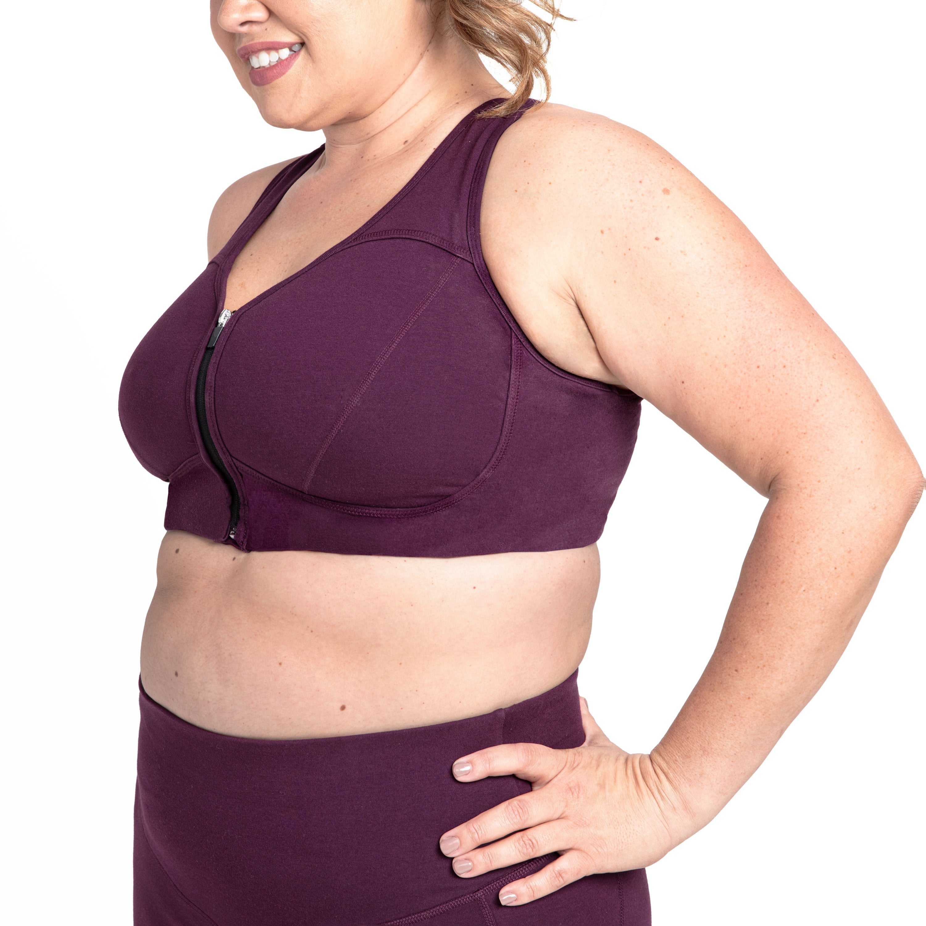 Women's Basic Grace Zip Front Bra