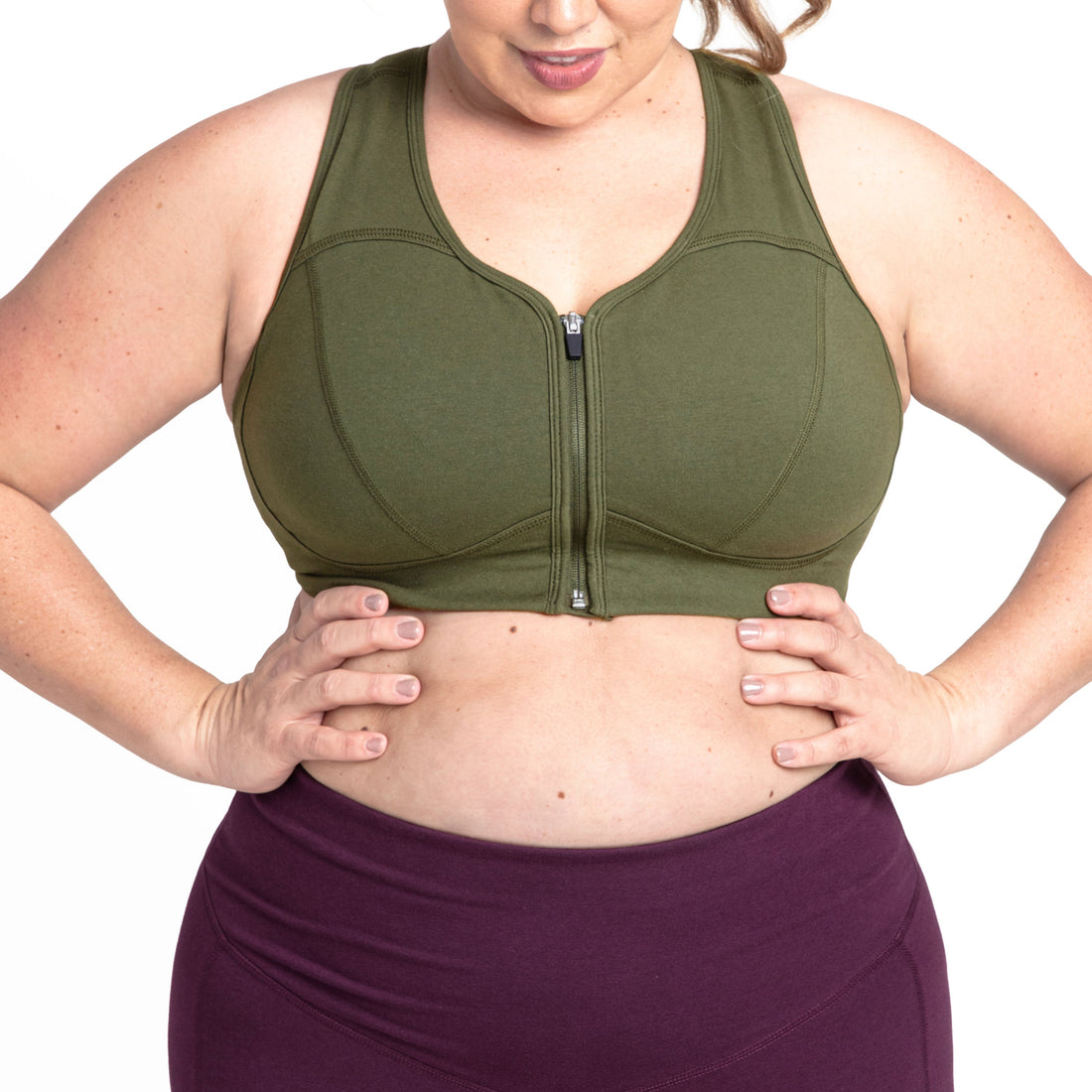Women's Basic Grace Zip Front Bra
