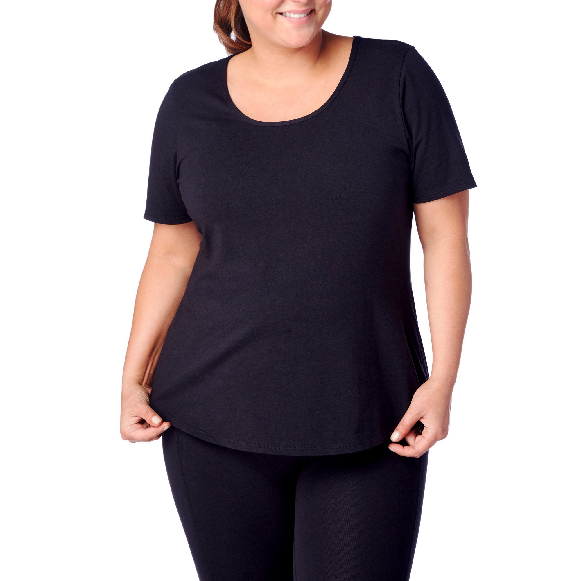 Women's Black Plus Size T-Shirt