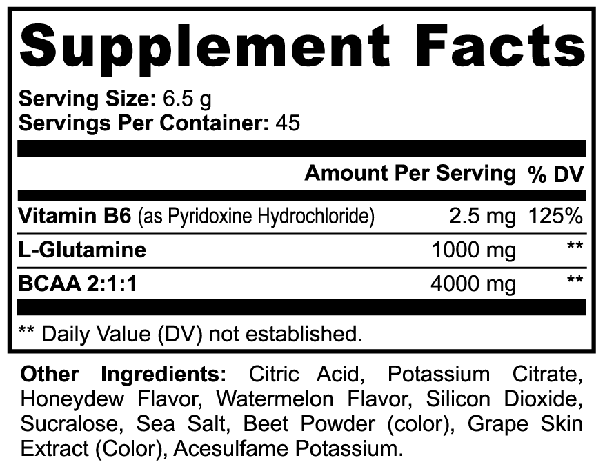 Lang Wellness BCAA Post Workout Powder (Honeydew/Watermelon)