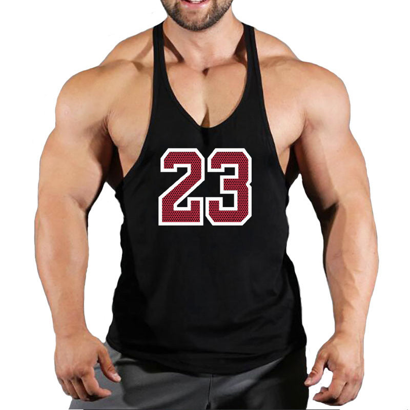 Men's Round Neck Sleeveless Basketball Tank Top