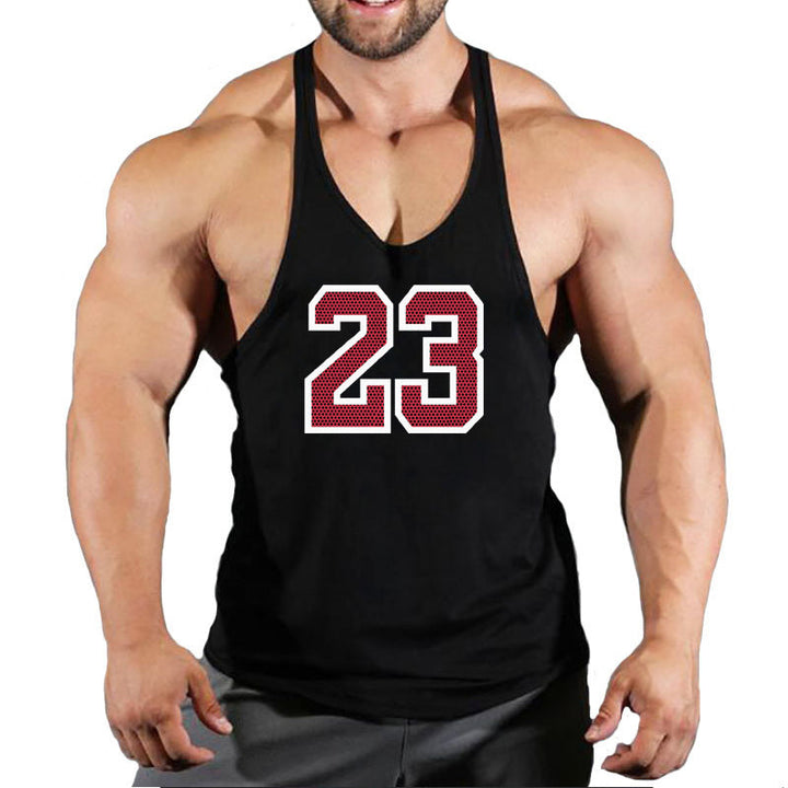 Men's Round Neck Sleeveless Basketball Tank Top