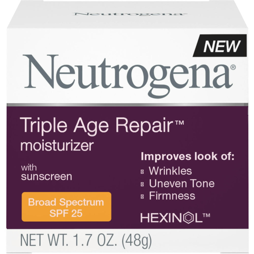 Neutrogena Triple Age Repair Anti-Aging Daily Facial Moisturizer With SPF 25 Sunscreen & Vitamin C, 1.7 Oz