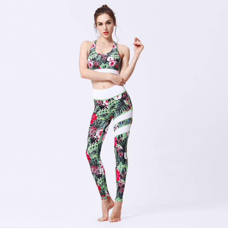 Women's seamless 2-Piece Yoga Set – High-Waist Leggings & Crop Top