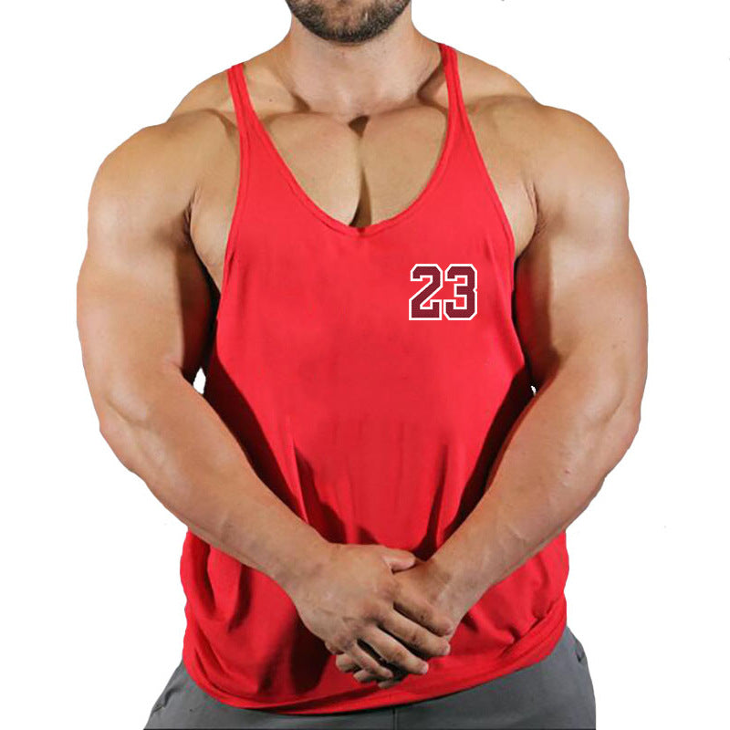 Men's Round Neck Sleeveless Basketball Tank Top