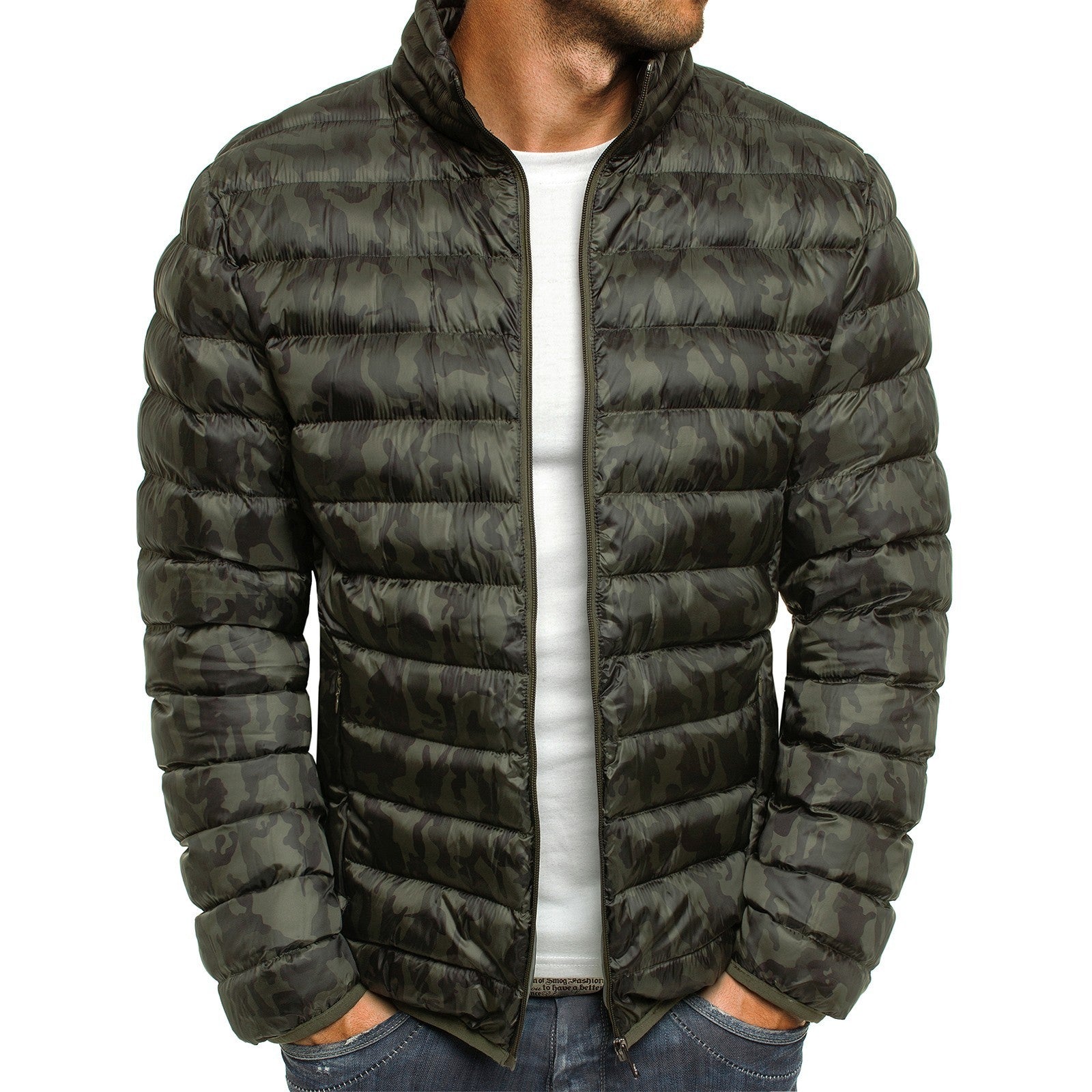 Men's Bright Colored Puffer Jacket