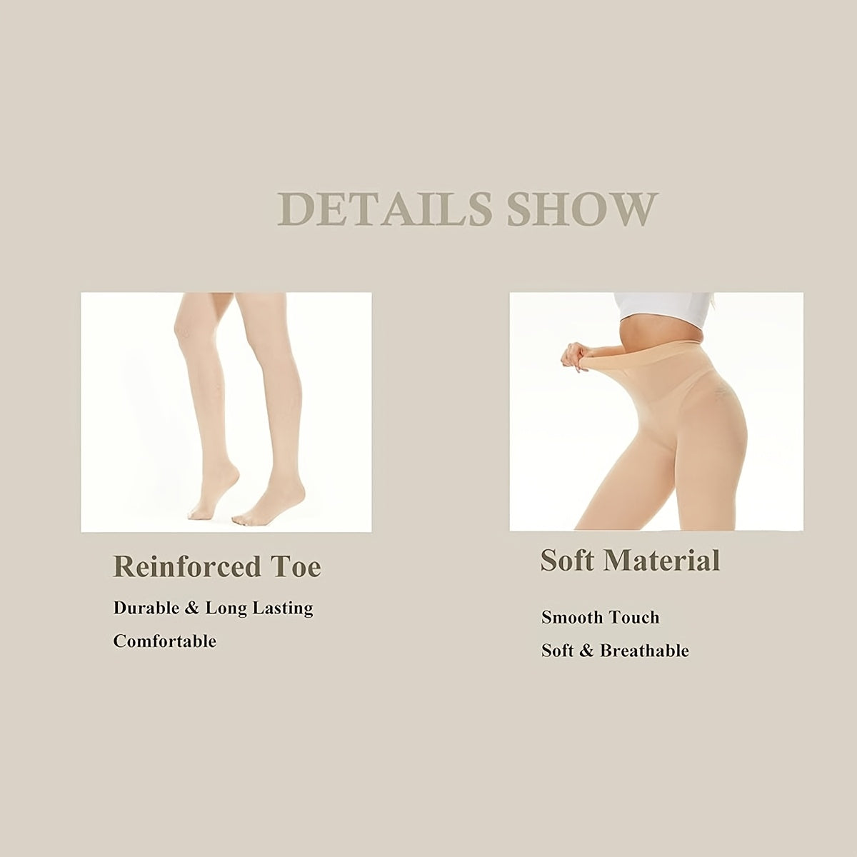 Women's 6 Pairs Ultra Stretch Opaque High Waist Tights