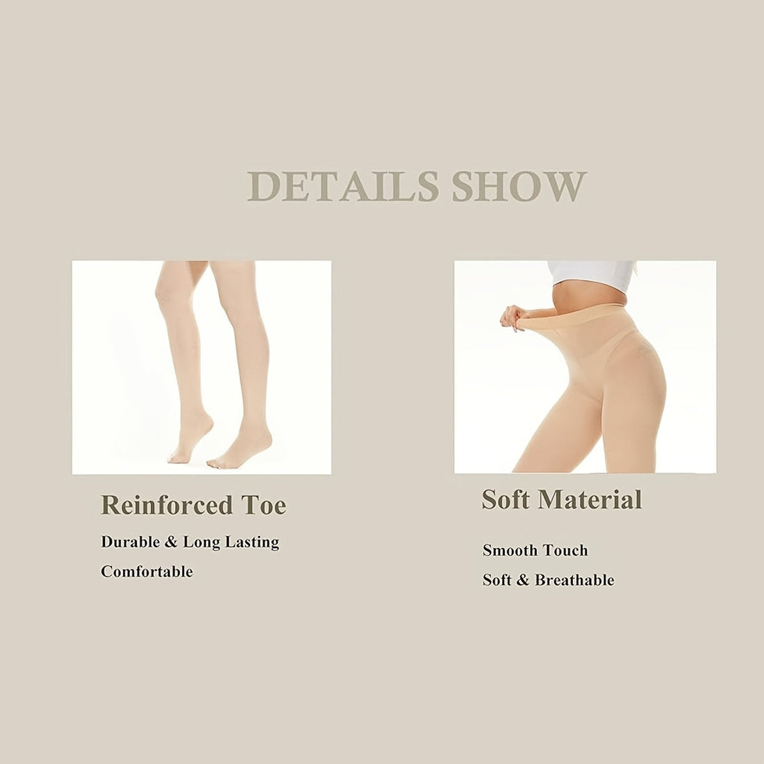 Women's 6 Pairs Ultra Stretch Opaque High Waist Tights