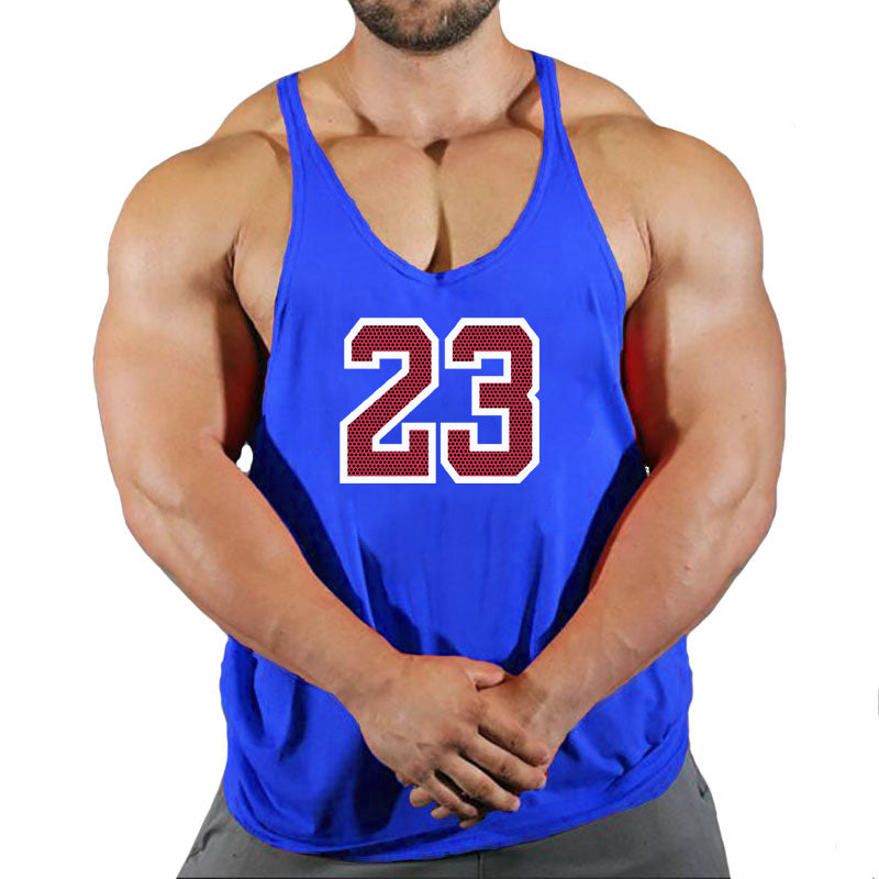 Men's Round Neck Sleeveless Basketball Tank Top