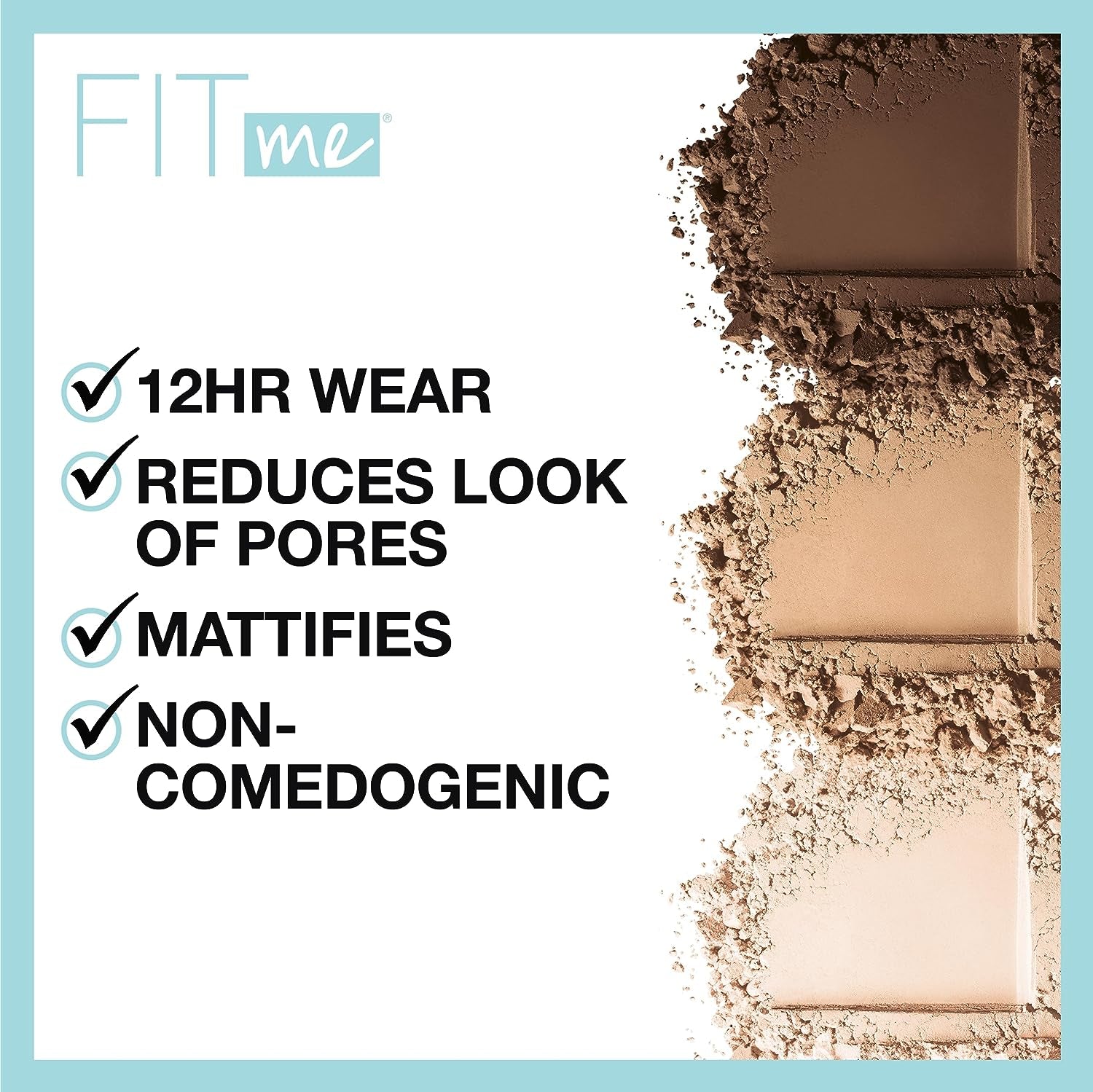Fit Me Matte + Poreless Pressed Face Powder Makeup & Setting Powder, Classic Ivory