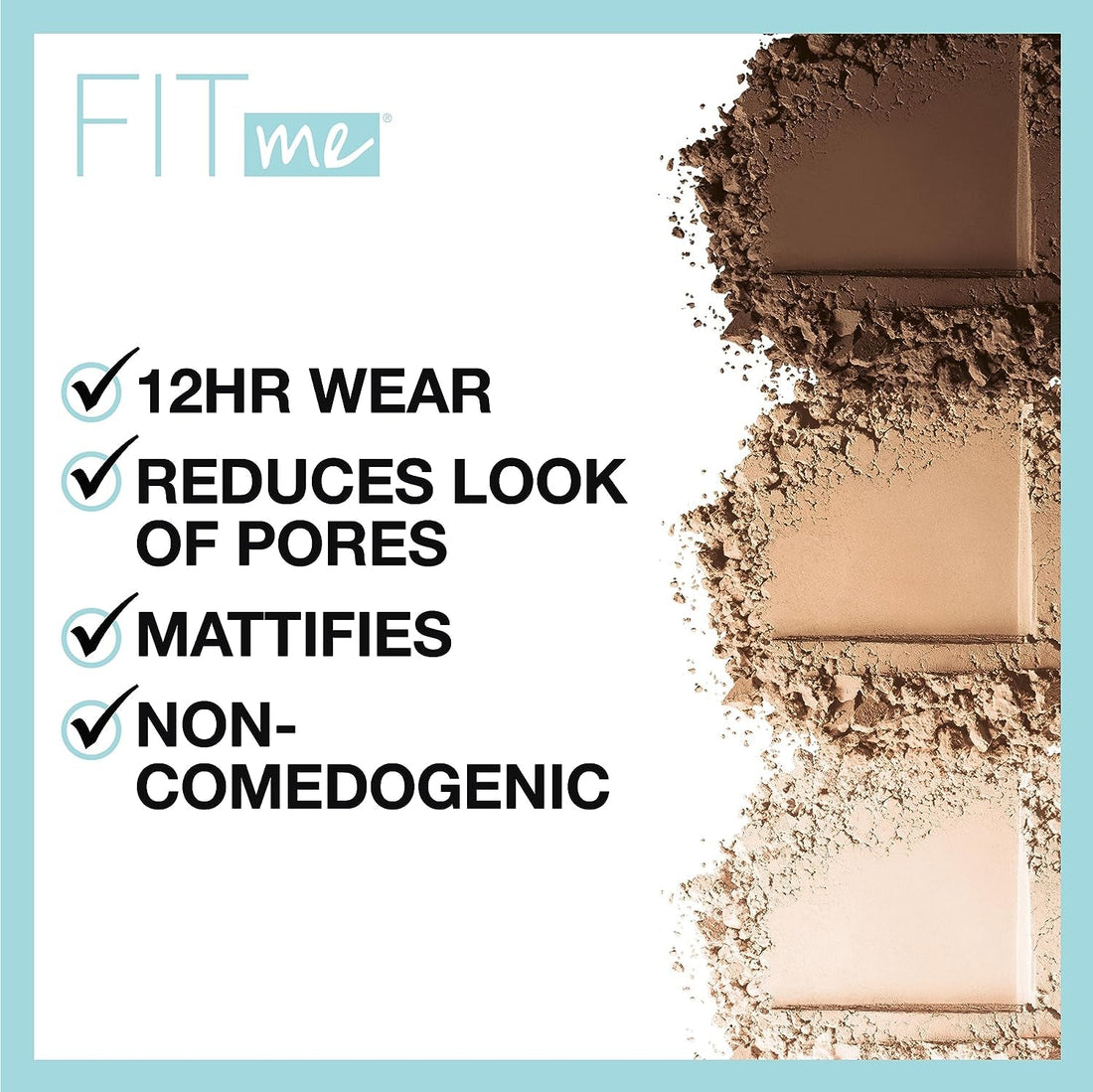 Fit Me Matte + Poreless Pressed Face Powder Makeup & Setting Powder, Classic Ivory