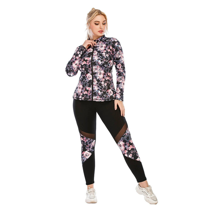 Women's Plus Size Workout Yoga Clothing Suit