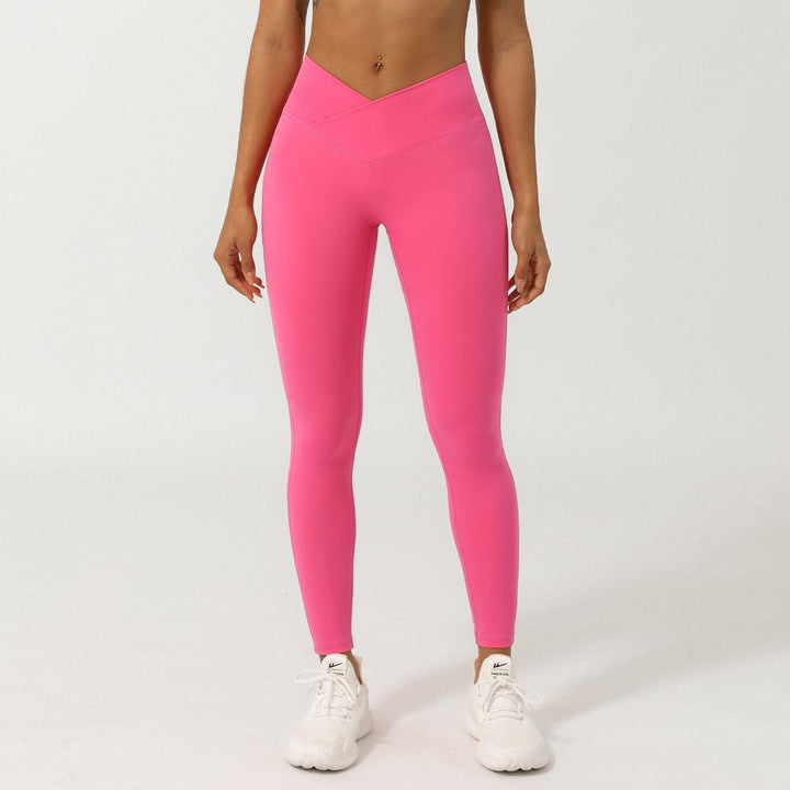 Women's V-Shaped High-Waisted Skinny Fit Yoga Pants