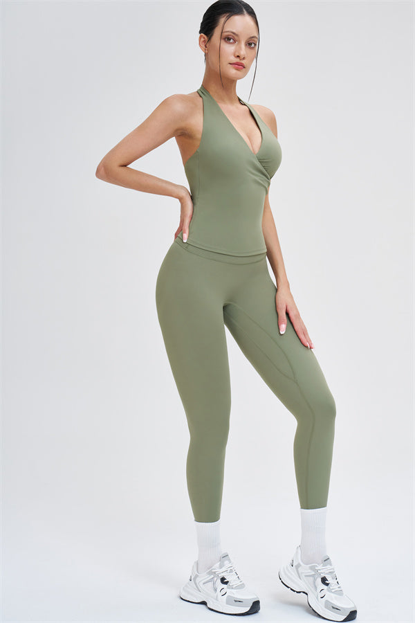 Women's The Stride Crop Top Isabella Leggings 2-Piece Set
