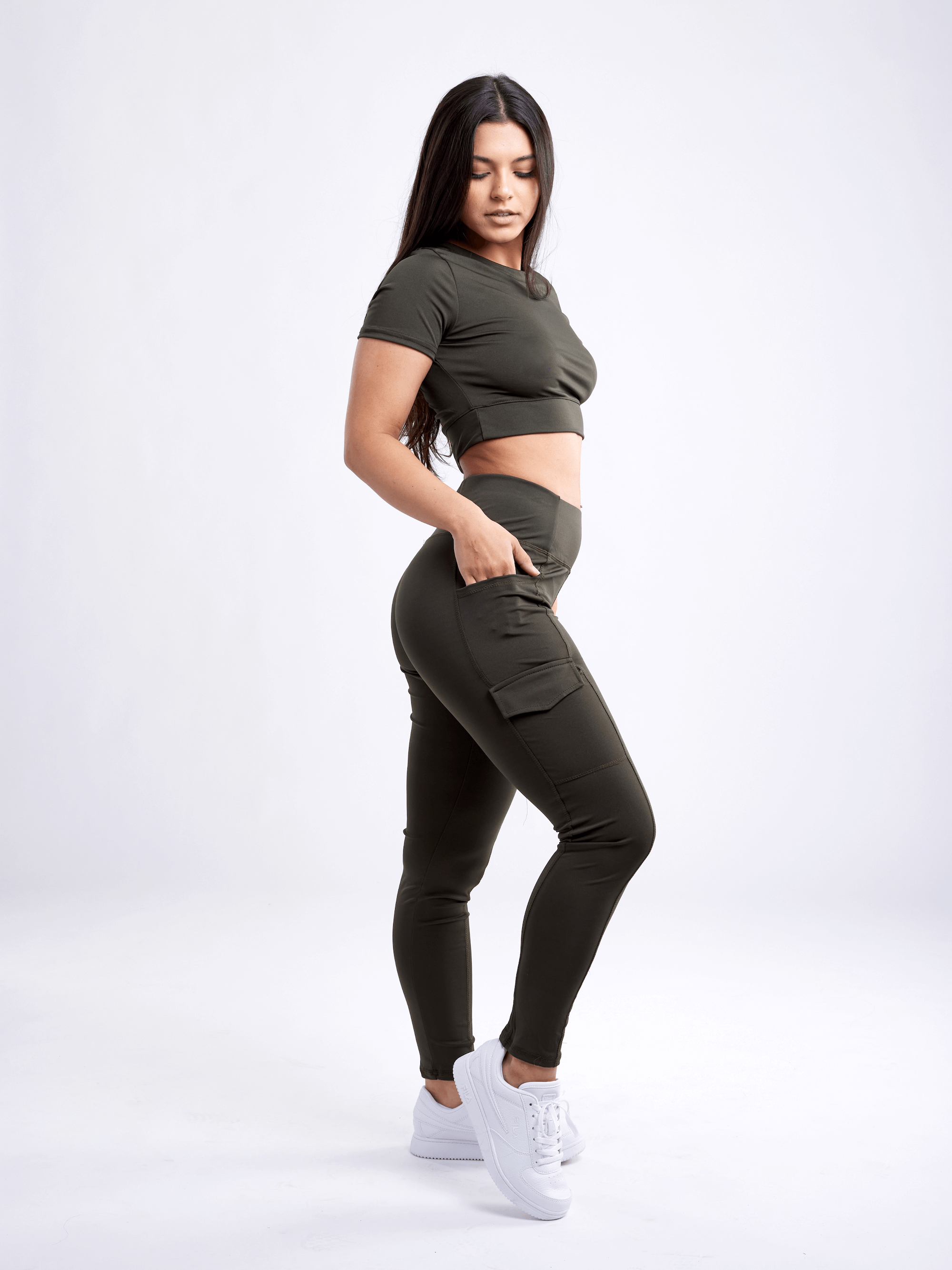 JupiterGear Women's Short-Sleeve Workout Crop Top