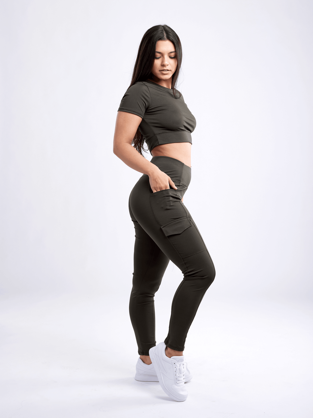 JupiterGear Women's Short-Sleeve Workout Crop Top