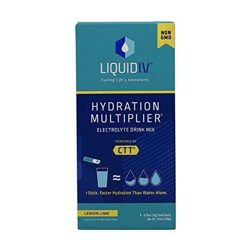 Liquid I.V. Hydration Multiplier - Lemon Lime - Powder Packets | Non-GMO | 16 Stick