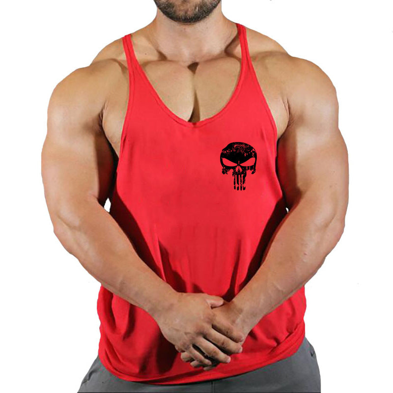 Fitness Men's Loose-Fit Sleeveless Tank Top