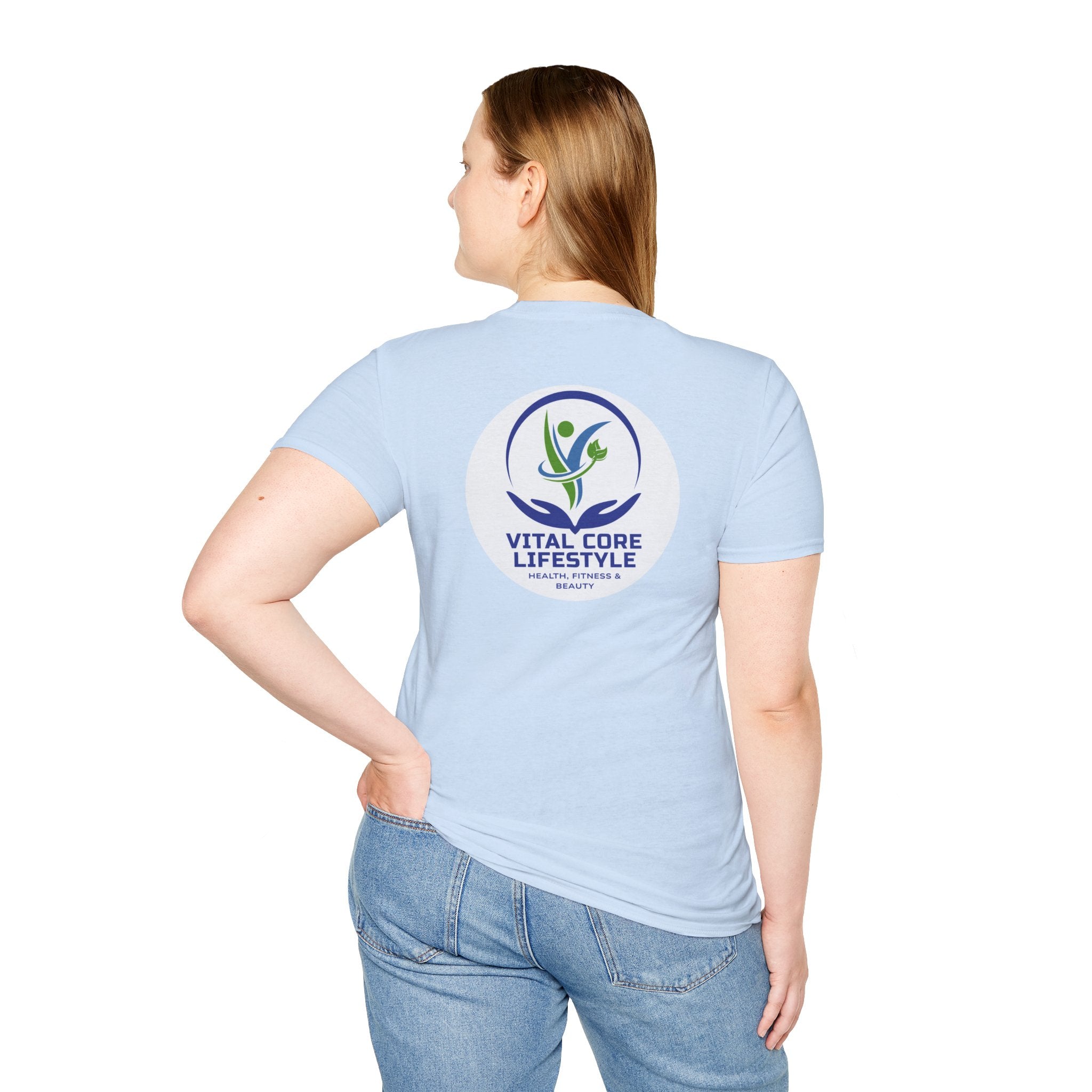 Vital Core Lifestyle T-Shirt — Health, Fitness & Wellness Logo Tee