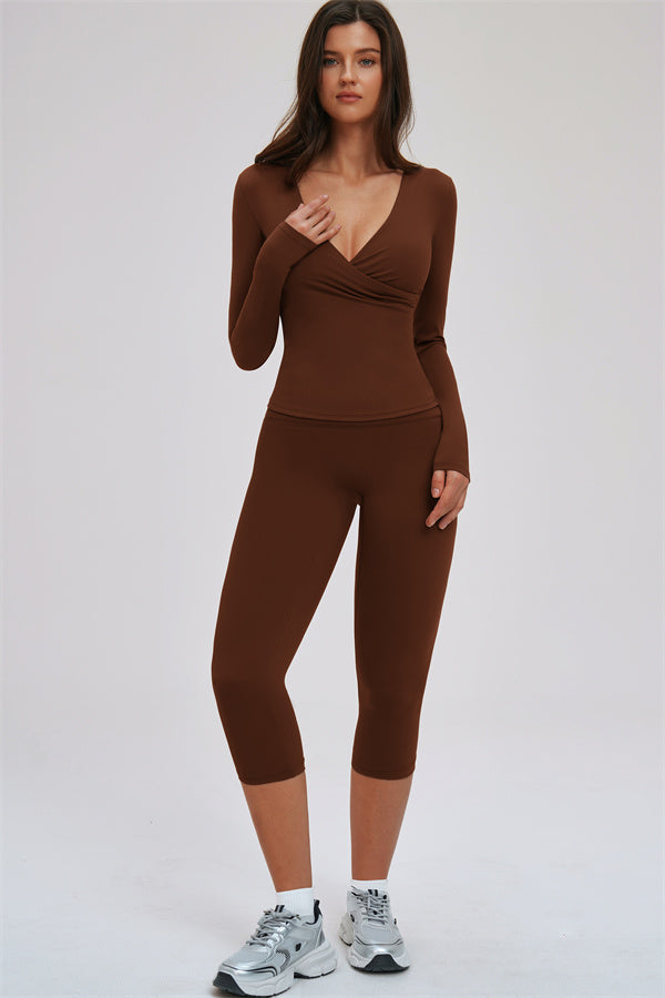 Women's "The Twirl" Halter Tank Top Capri Leggings 2-Piece Set