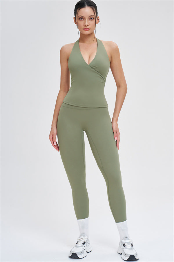 Women's The Stride Crop Top Isabella Leggings 2-Piece Set