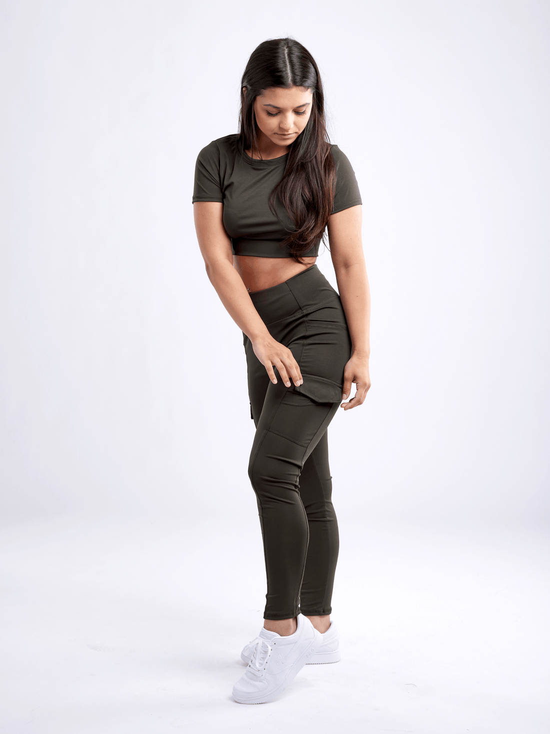 JupiterGear Women's Short-Sleeve Workout Crop Top