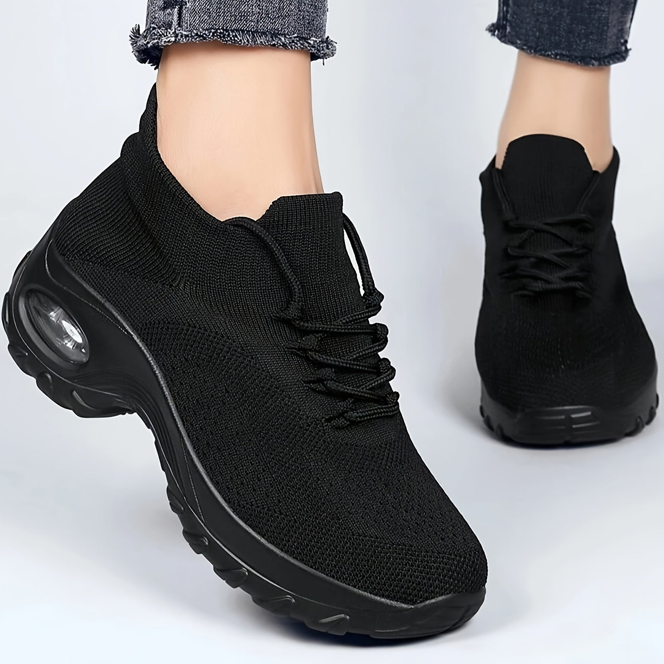 Women's Lightweight Cushioned Comfort Breathable Arch Sneakers