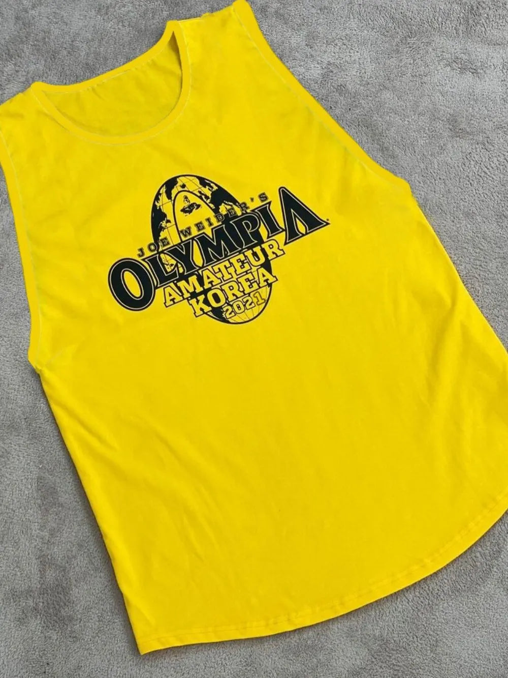 Men's Plus Size Graphic Round Neck Active Tank Top