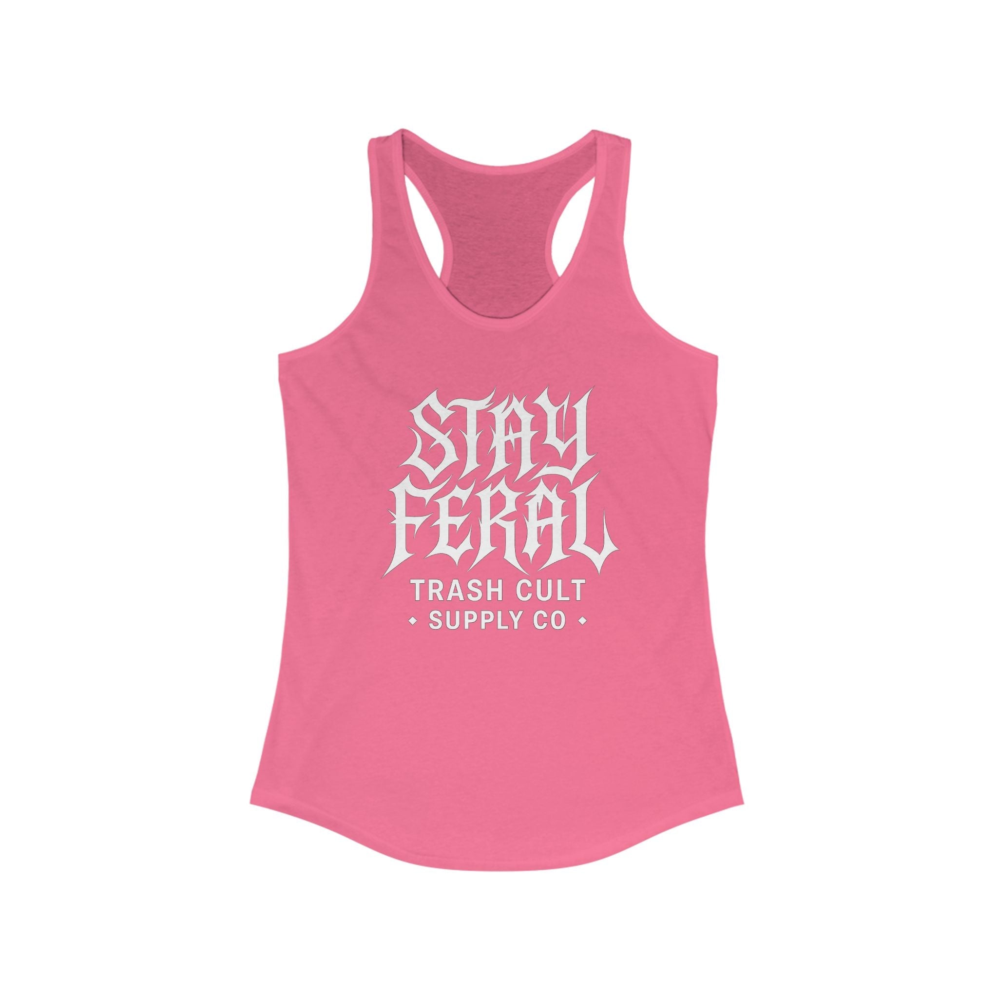 Women's Stay Feral Racerback Workout Tank Top