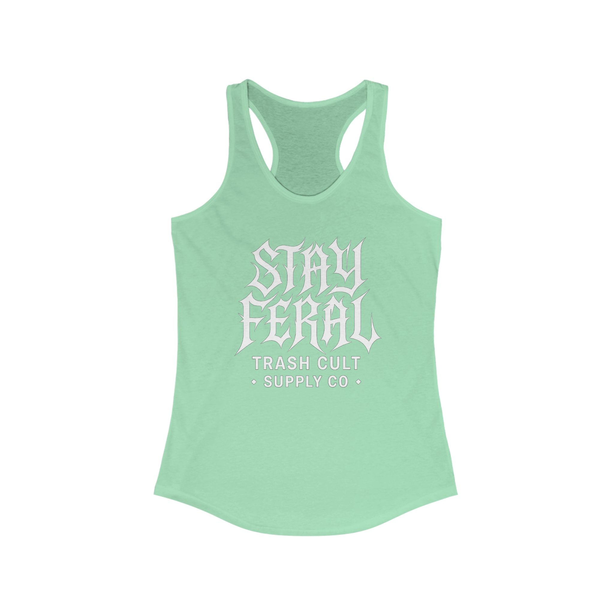 Women's Stay Feral Racerback Workout Tank Top