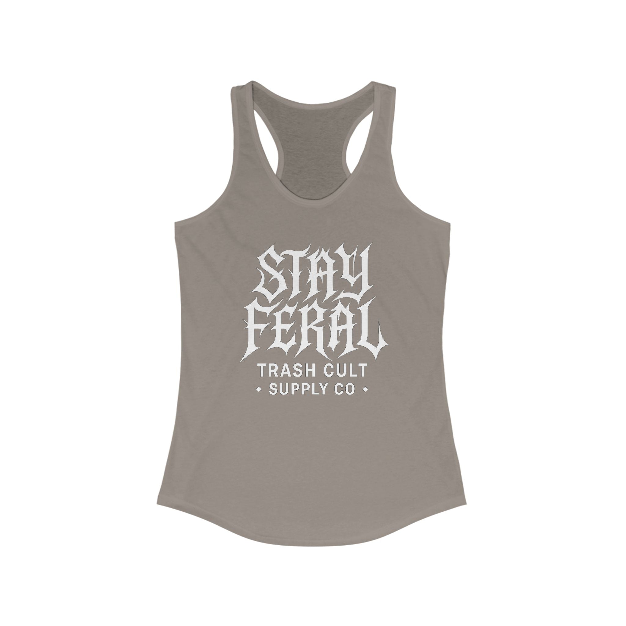 Women's Stay Feral Racerback Workout Tank Top