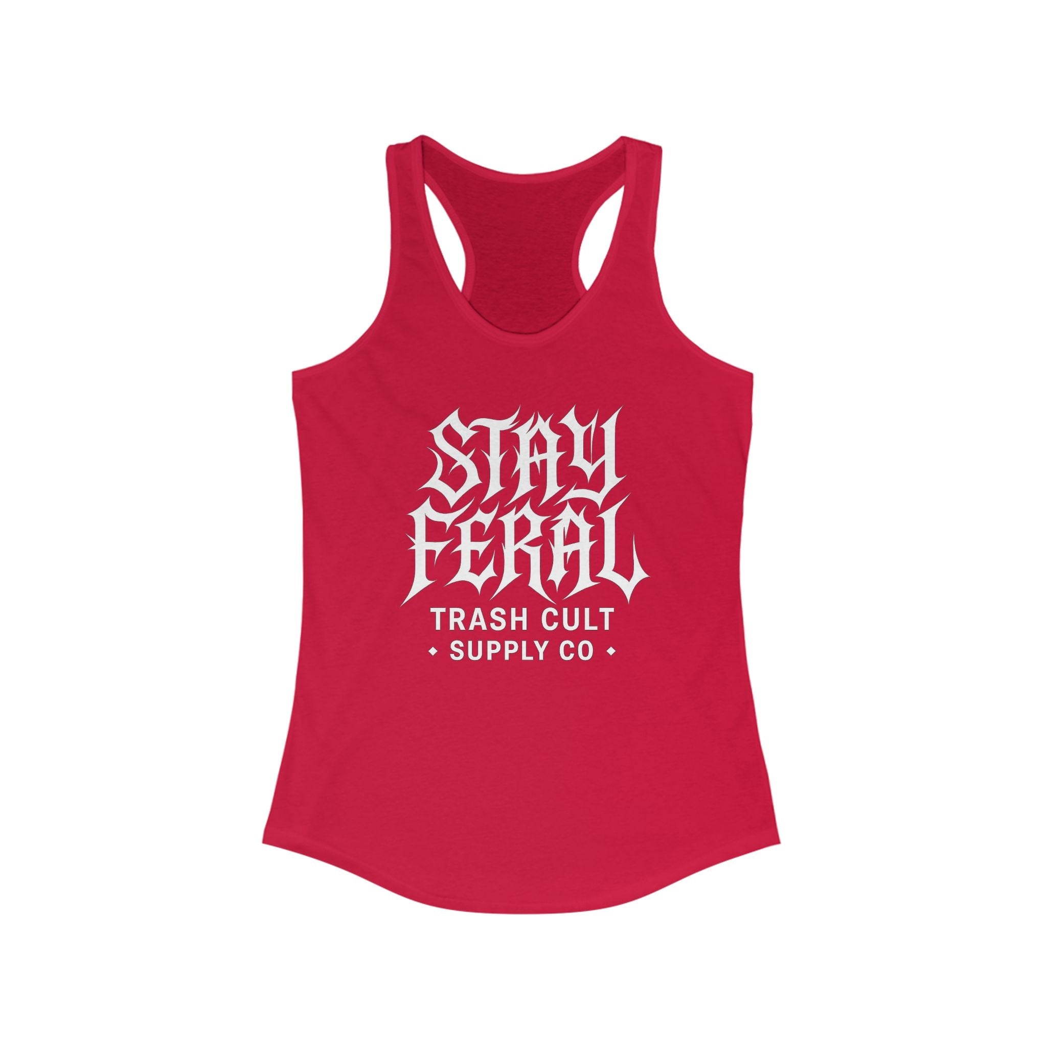 Women's Stay Feral Racerback Workout Tank Top