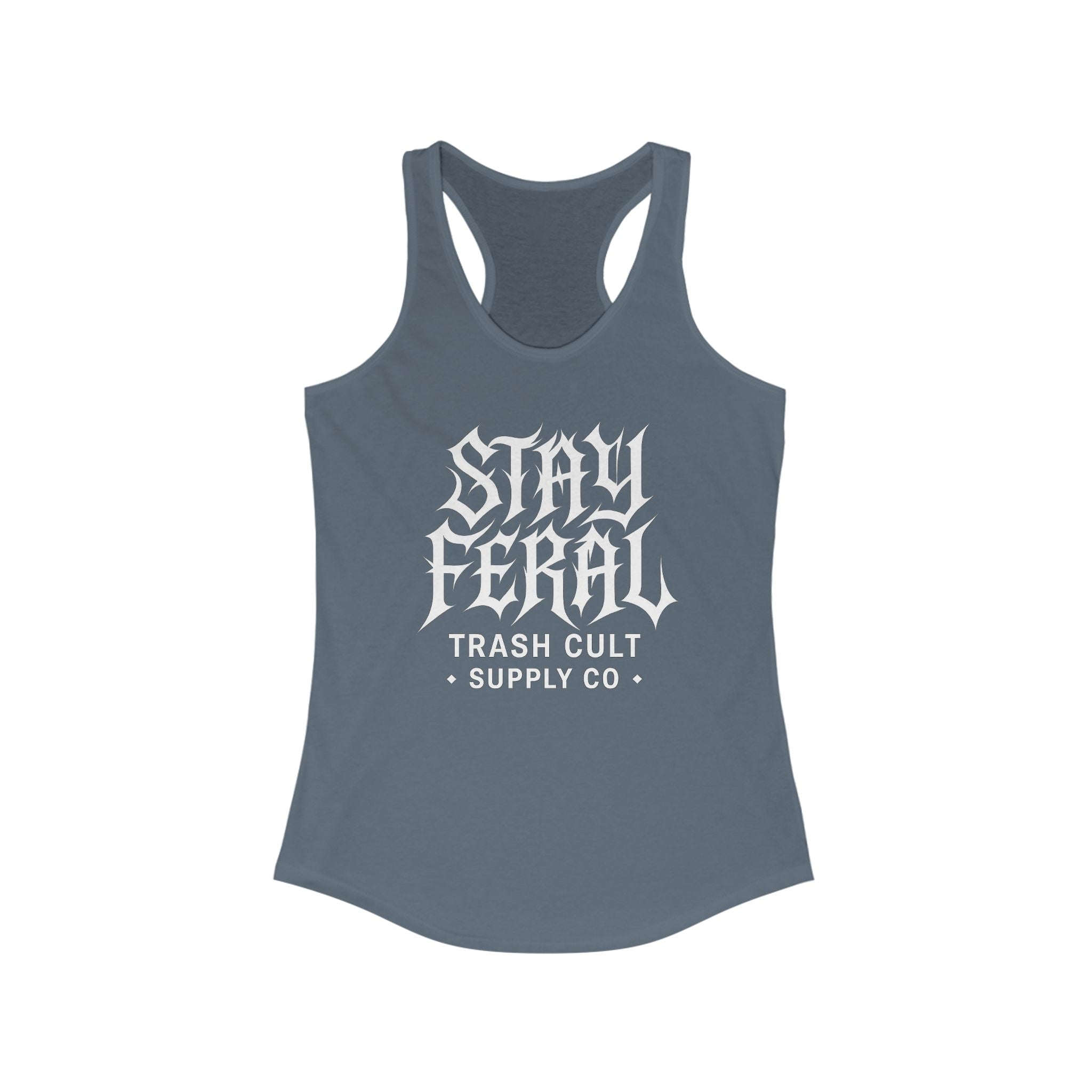 Women's Stay Feral Racerback Workout Tank Top