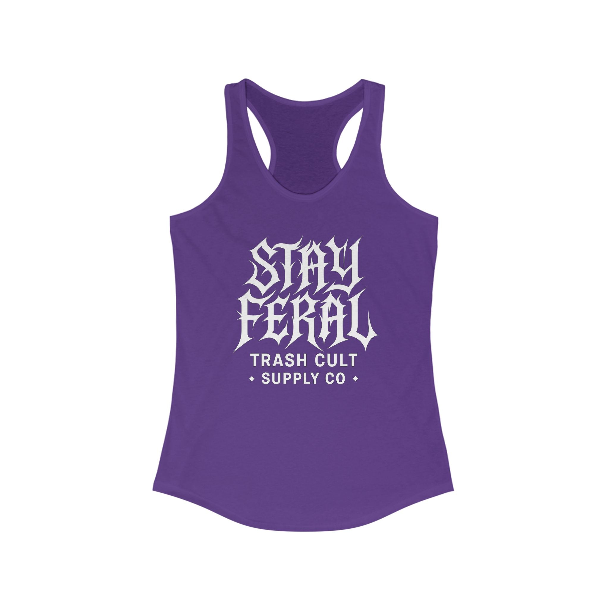 Women's Stay Feral Racerback Workout Tank Top