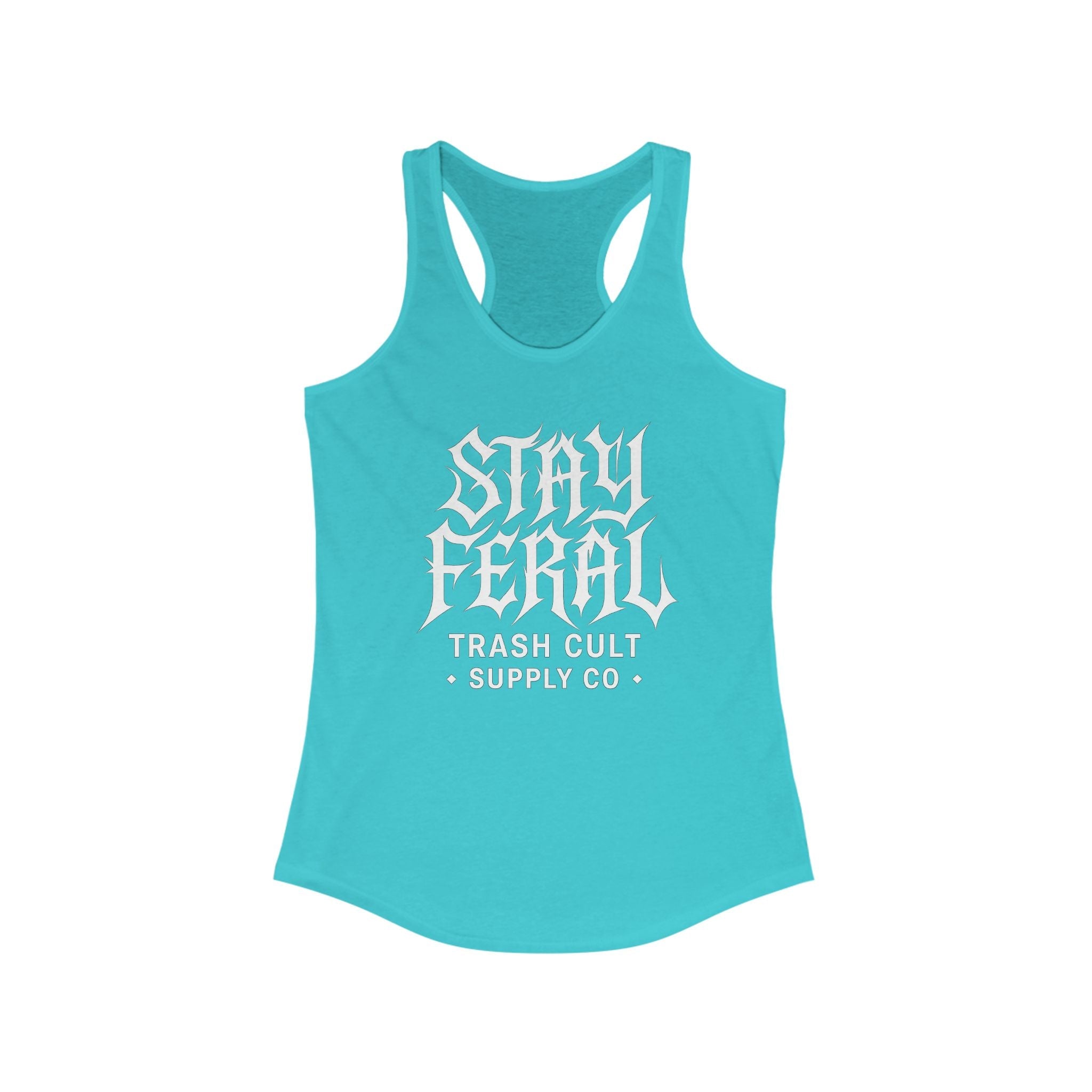 Women's Stay Feral Racerback Workout Tank Top