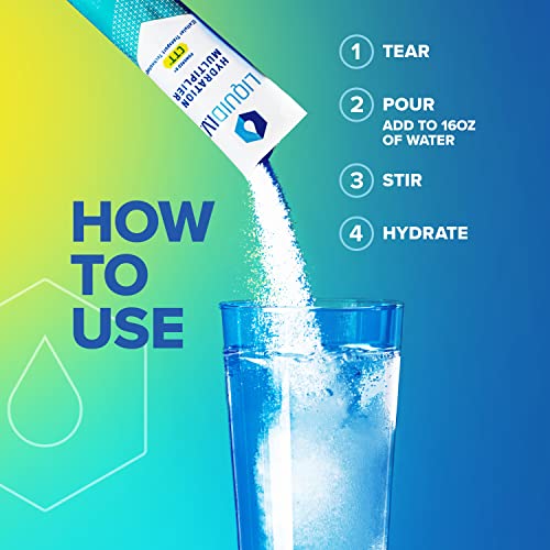 Liquid I.V. Hydration Multiplier - Lemon Lime - Powder Packets | Non-GMO | 16 Stick