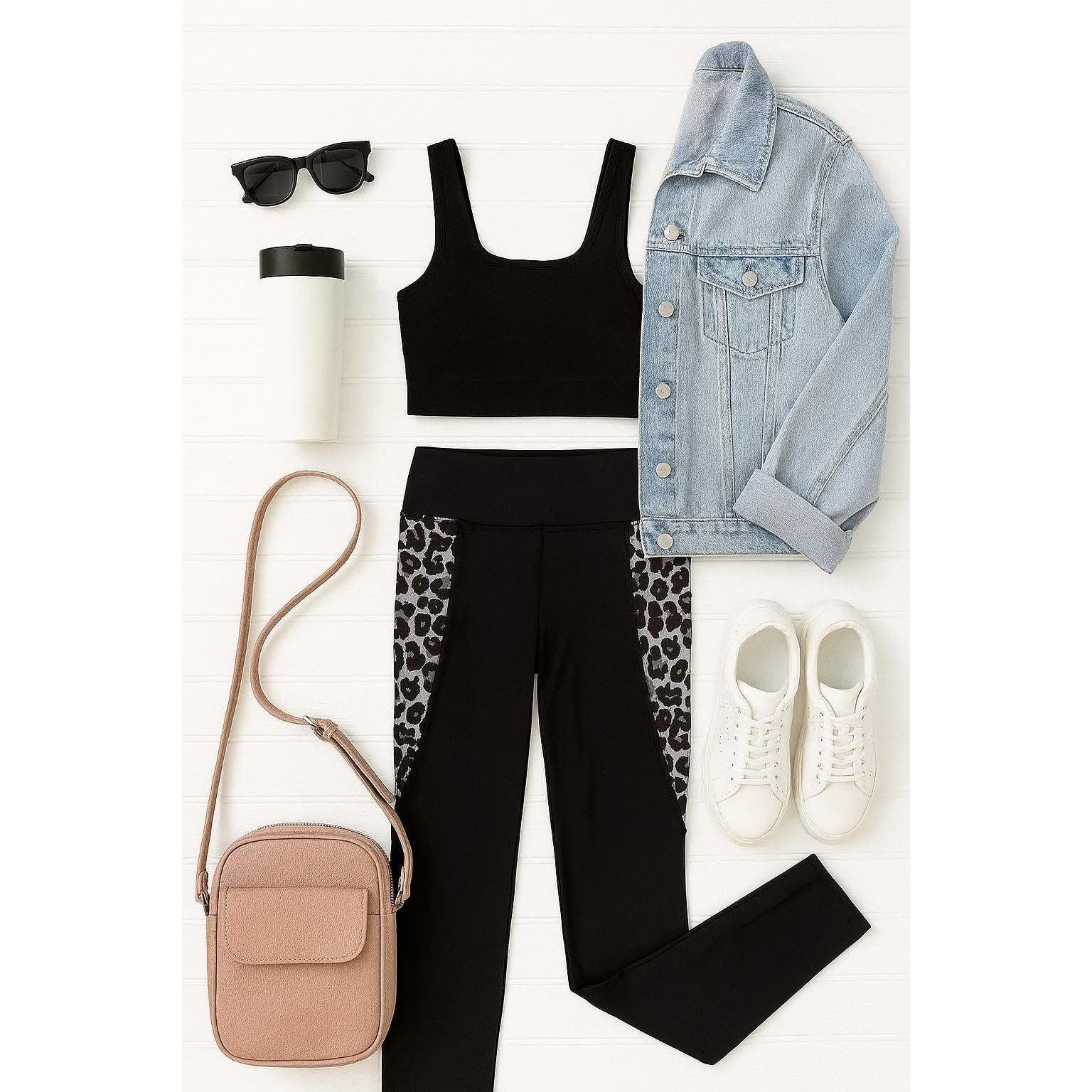 Women's Sabrina - Snow Leopard Panel Leggings
