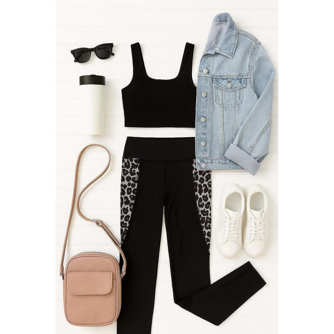 Women's Sabrina - Snow Leopard Panel Leggings