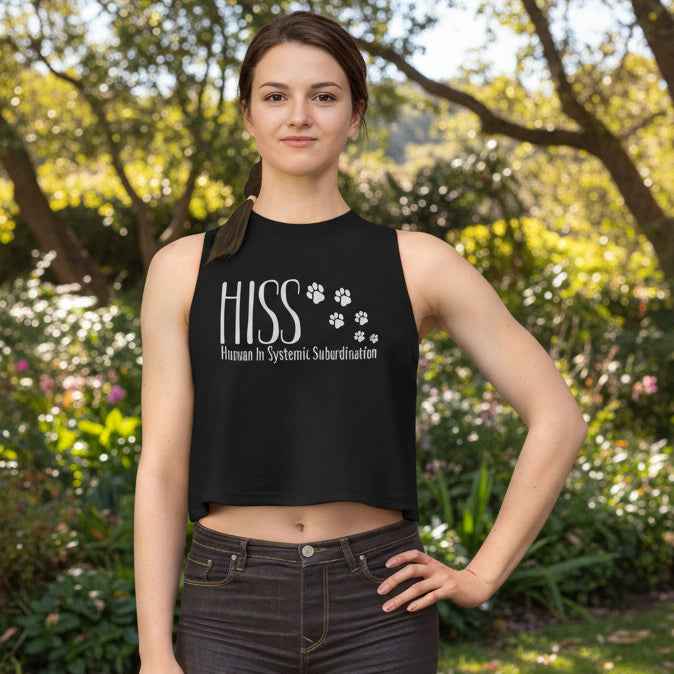 Women's HISS Cat Crop Top