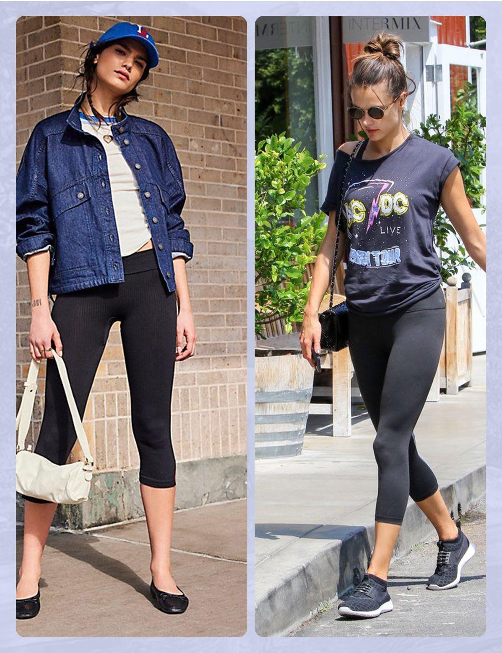 Women's High-waisted Cropped Yoga Pants with Pockets