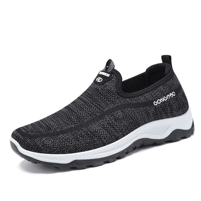 Men's Casual Flying Woven Slip-On Walking Shoes