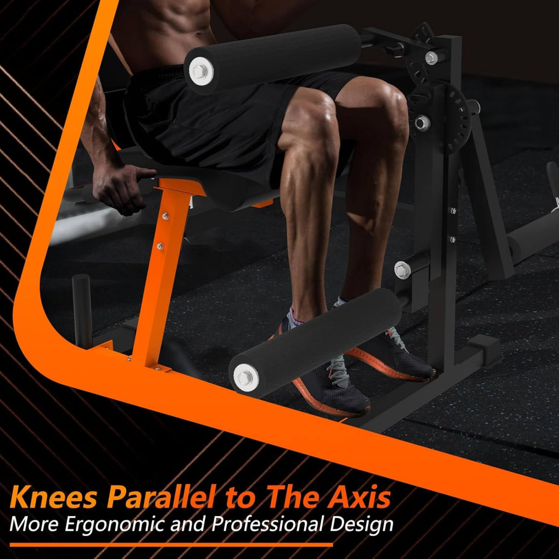 Rovix 550LBS Adjustable Lower Body Leg Extension And Curl Machine