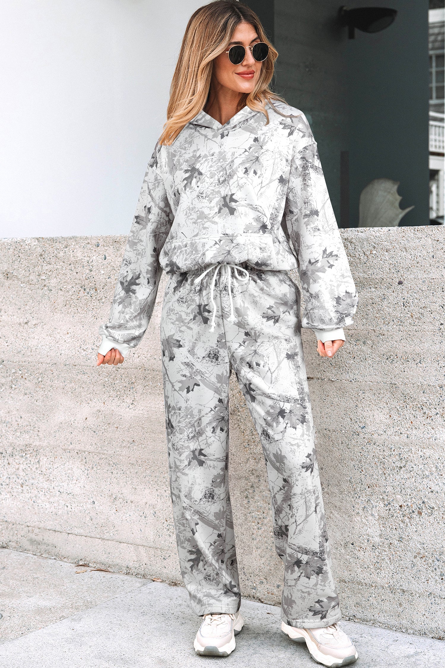 Woodland Women's Camo Hoodie and Sweatpants Set