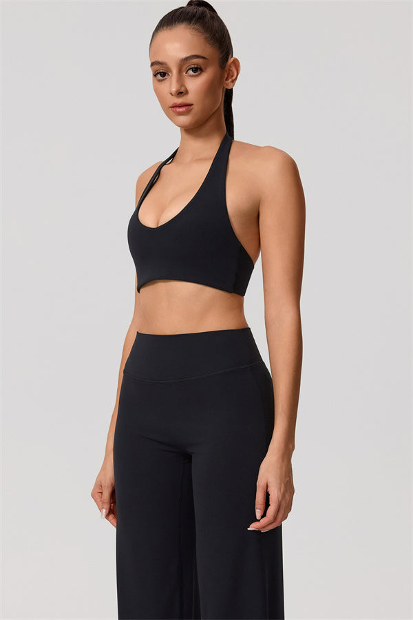 The Nestle Women's Sports Bra Straight Leg Pants 2-Piece Set
