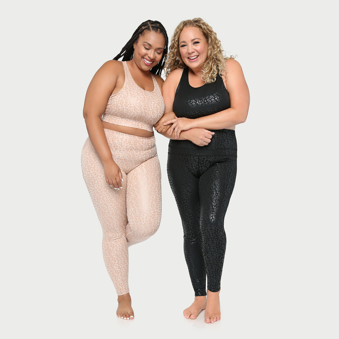 Women's Metallic Cheetah Active Leggings