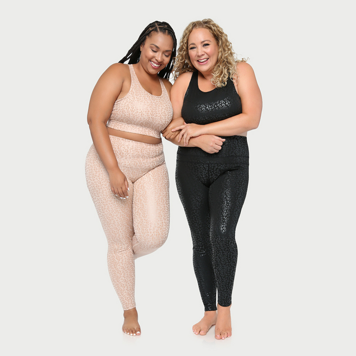 Women's Metallic Cheetah Active Leggings
